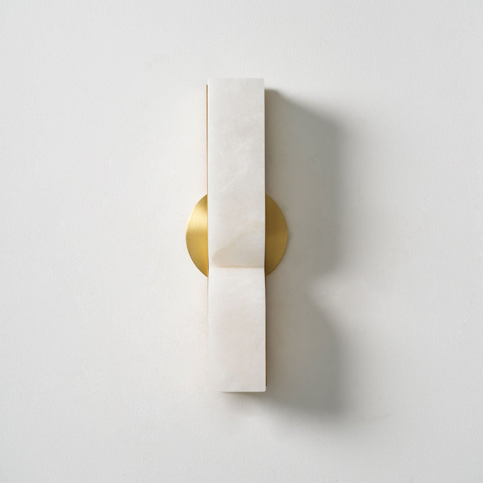 Alabaster Wall Sconce Light Fixture-Lighting > Wall Lights-casanuva-casanuva