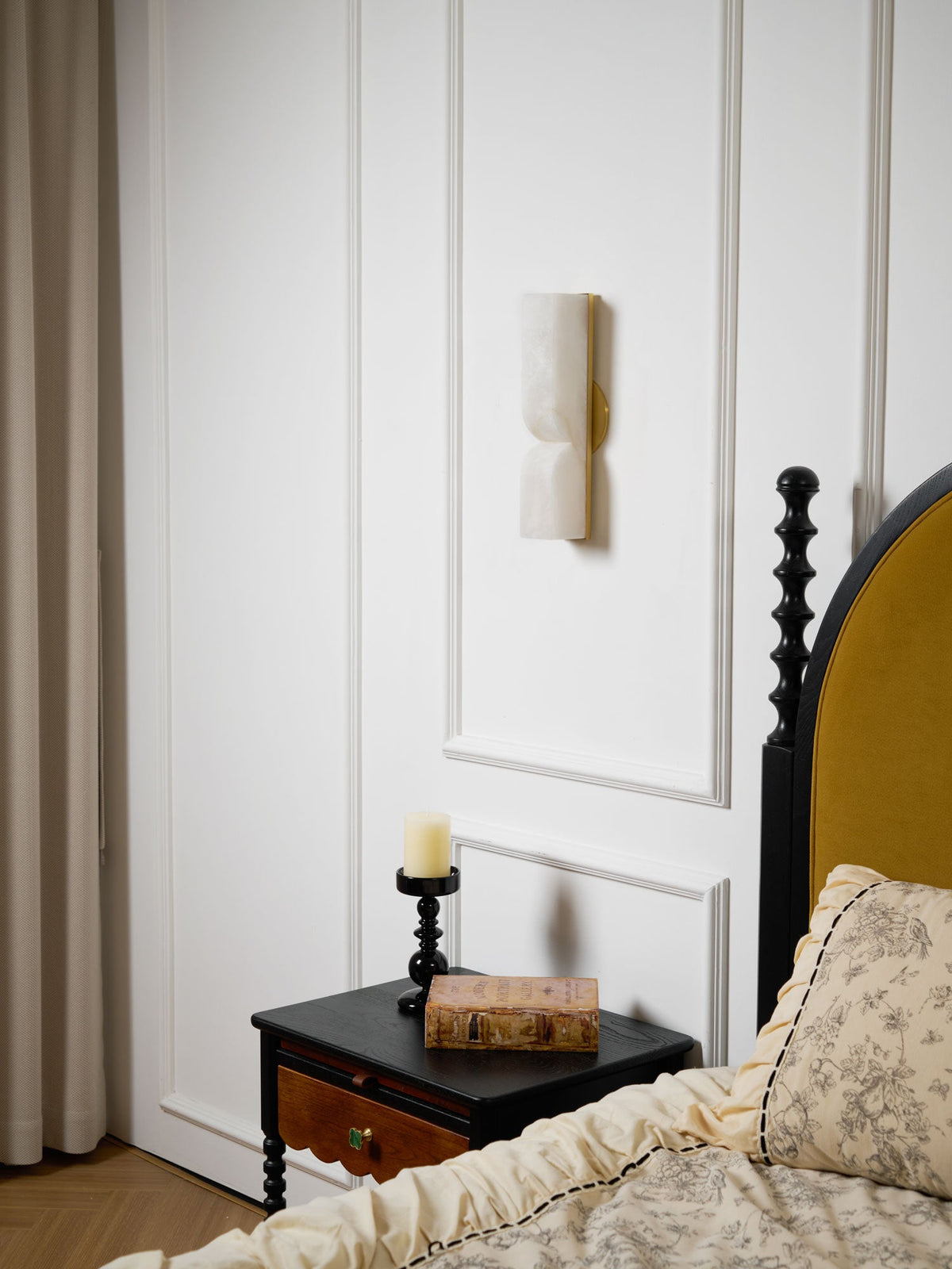 Alabaster Wall Sconce Light Fixture-Lighting > Wall Lights-casanuva-casanuva