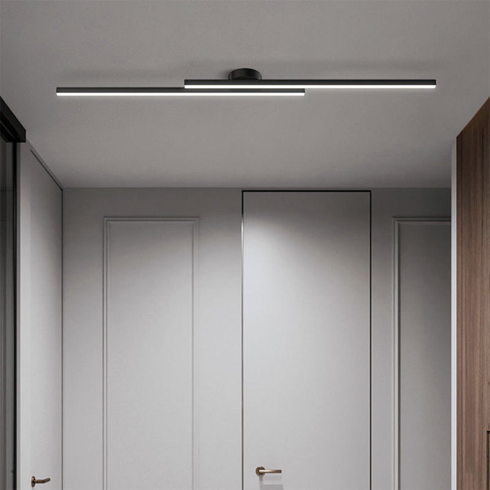 Aluminium LED Semi Flush Mount Ceiling Light for Living Room-Lighting > Ceiling Lights-casanuva-casanuva