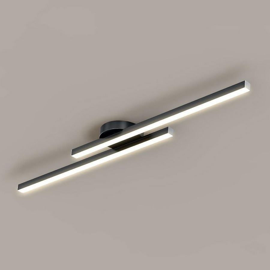 Aluminium LED Semi Flush Mount Ceiling Light for Living Room-Lighting > Ceiling Lights-casanuva-casanuva