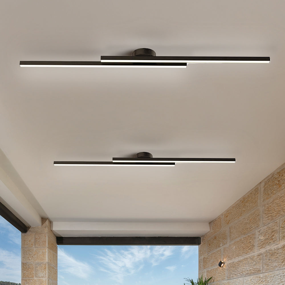 Aluminium LED Semi Flush Mount Ceiling Light for Living Room-Lighting > Ceiling Lights-casanuva-casanuva