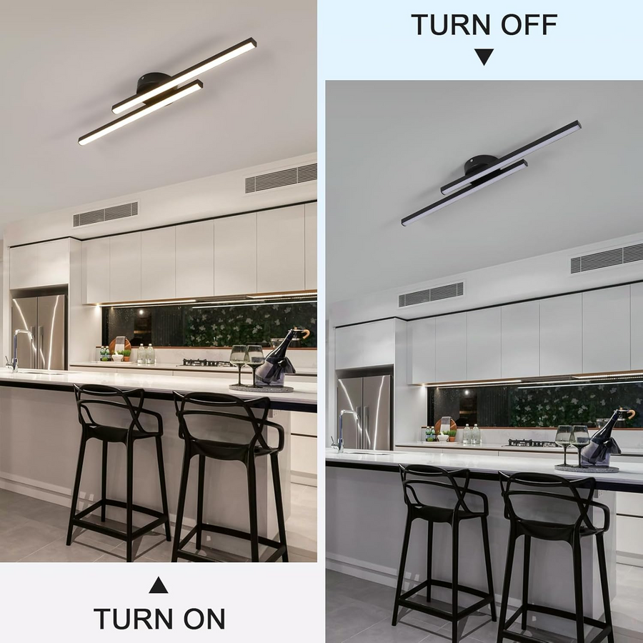 Aluminium LED Semi Flush Mount Ceiling Light for Living Room-Lighting > Ceiling Lights-casanuva-casanuva