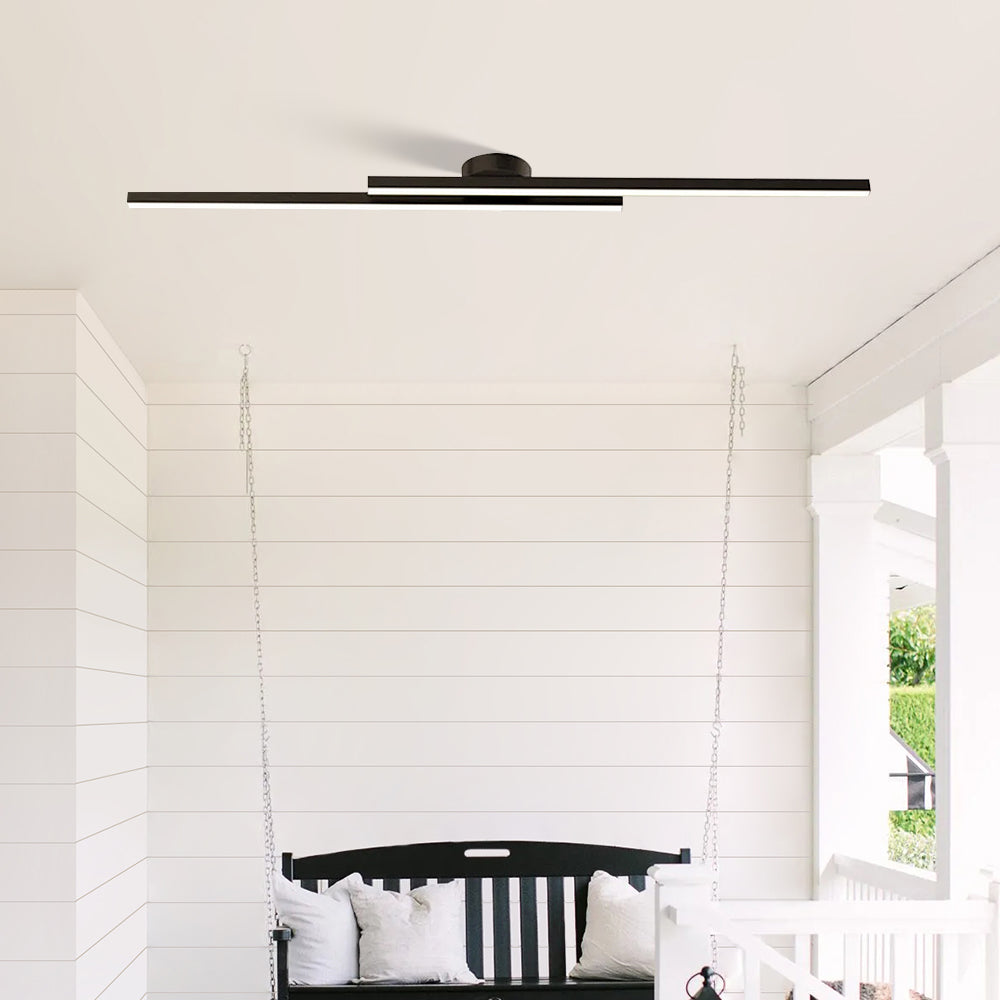 Aluminium LED Semi Flush Mount Ceiling Light for Living Room-Lighting > Ceiling Lights-casanuva-casanuva