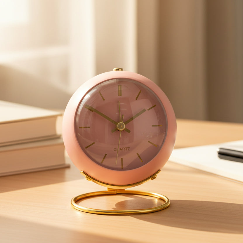 Analog Alarm Clock Silent Mechanism Retro Design-Home Decor > Clocks-casanuva-casanuva