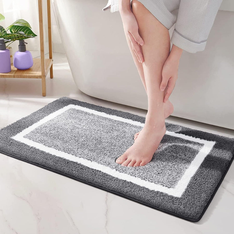 Anti Slip Bath Mat Modern Design-Bedding & Bath > Bath Mats-casanuva-Slate Glow-16"x23.5"-casanuva