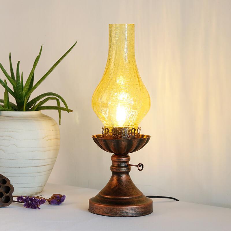 Antique Kerosene Oil Table Lamp 1-Light Vintage Design-Lighting > Table Lamps-casanuva-casanuva