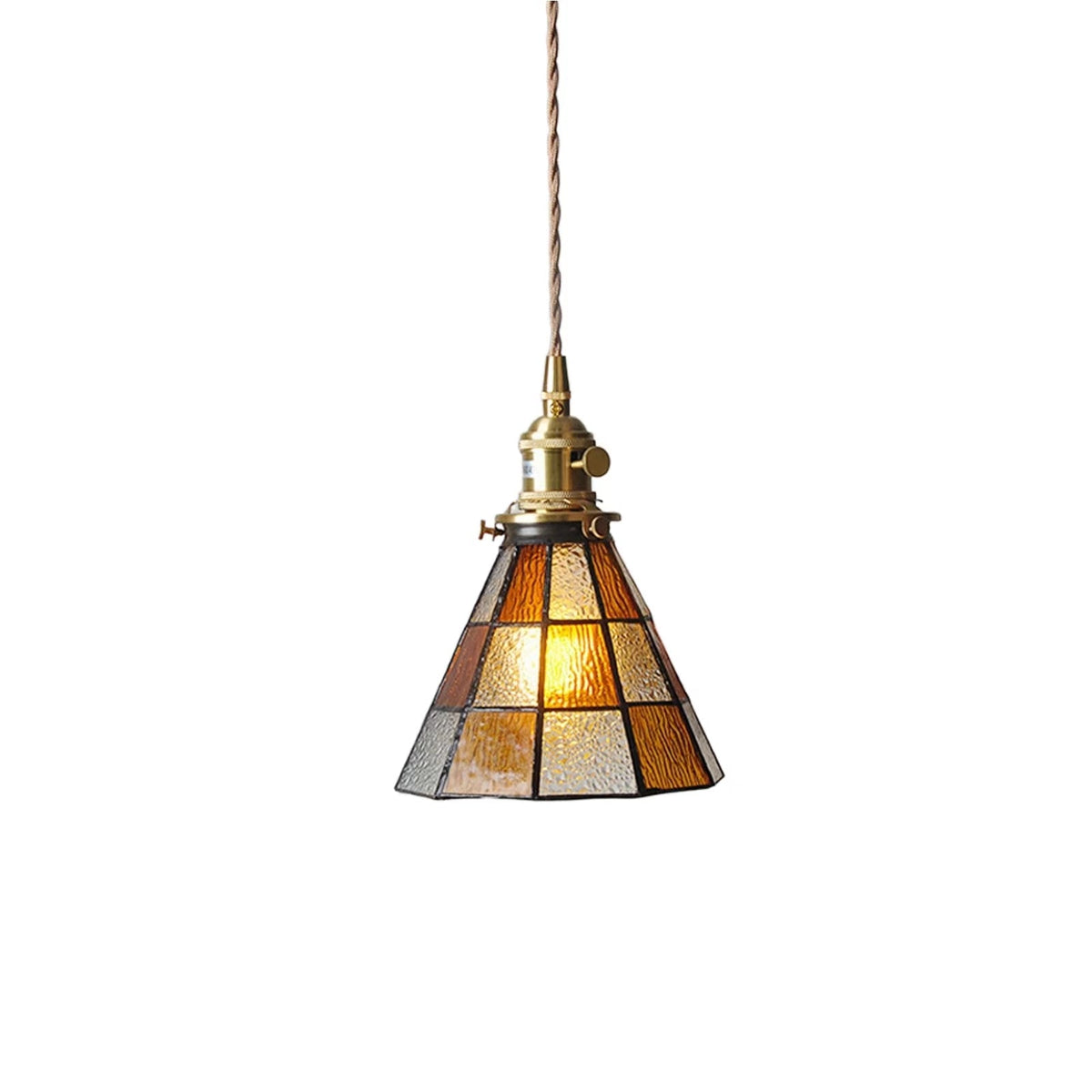 Antique Stained Glass Pendant Light-Lighting > Chandeliers & Pendant Lights-casanuva-A-casanuva
