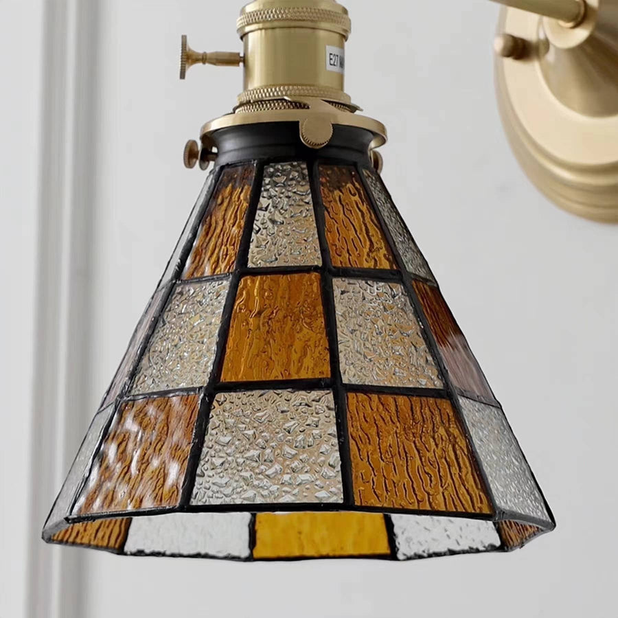 Antique Stained Glass Wall Light-Lighting > Wall Lights-casanuva-casanuva