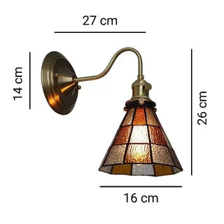 Antique Stained Glass Wall Light-Lighting > Wall Lights-casanuva-casanuva