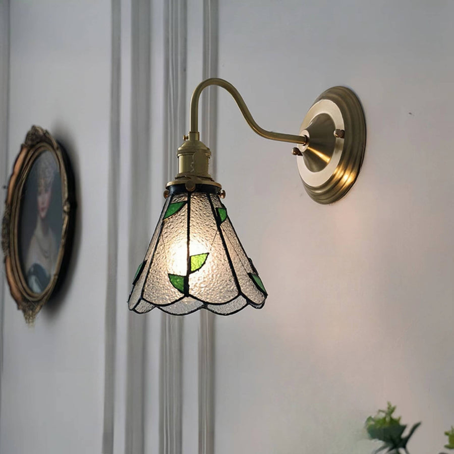 Antique Stained Glass Wall Light-Lighting > Wall Lights-casanuva-casanuva