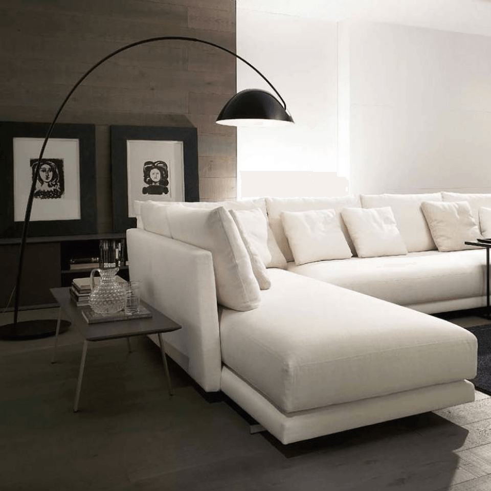 Arc Floor Lamp with Adjustable Shade-Lighting > Floor Lamps-casanuva-casanuva