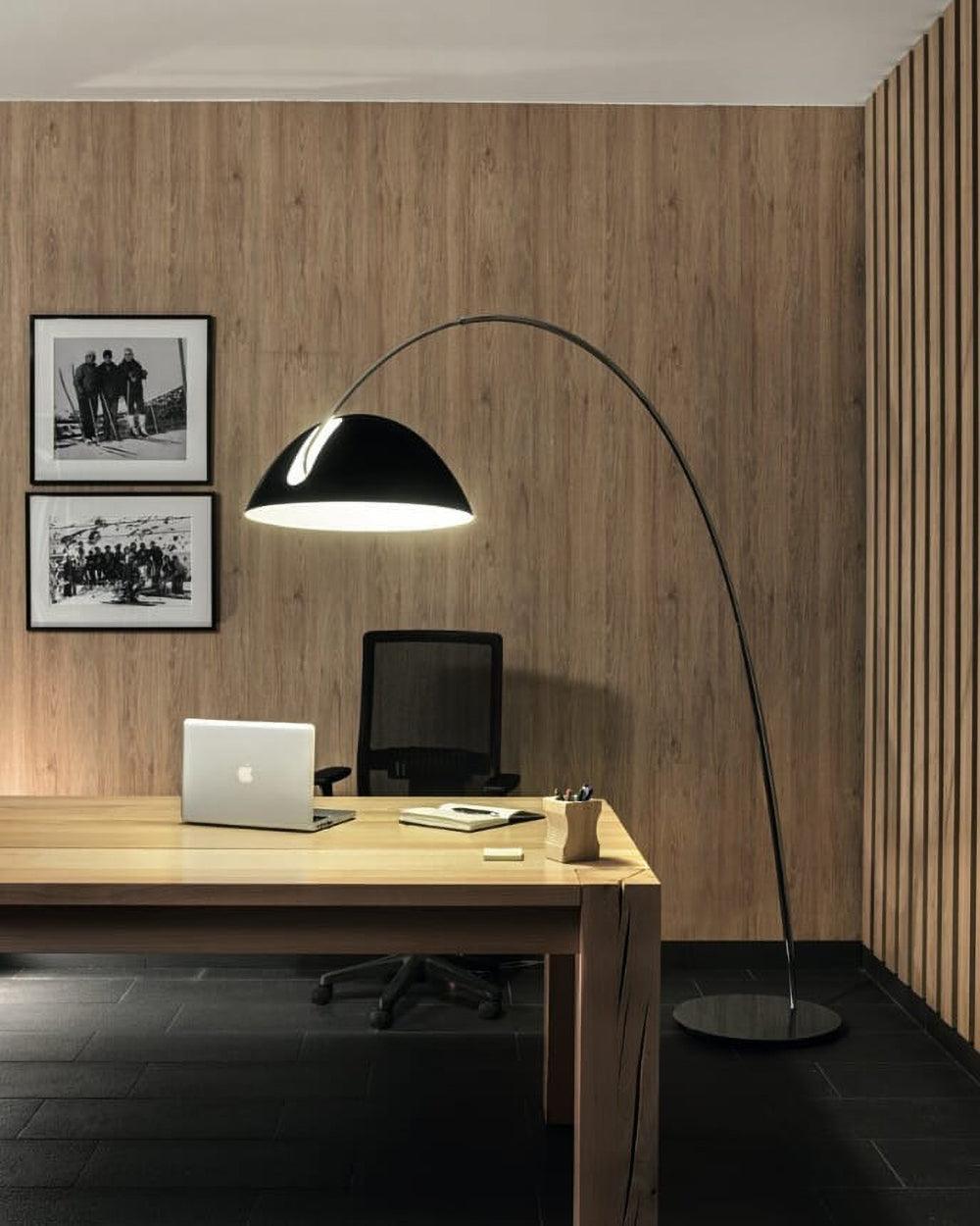 Arc Floor Lamp with Adjustable Shade-Lighting > Floor Lamps-casanuva-casanuva