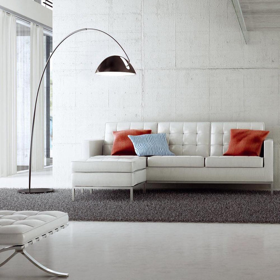 Arc Floor Lamp with Adjustable Shade-Lighting > Floor Lamps-casanuva-casanuva