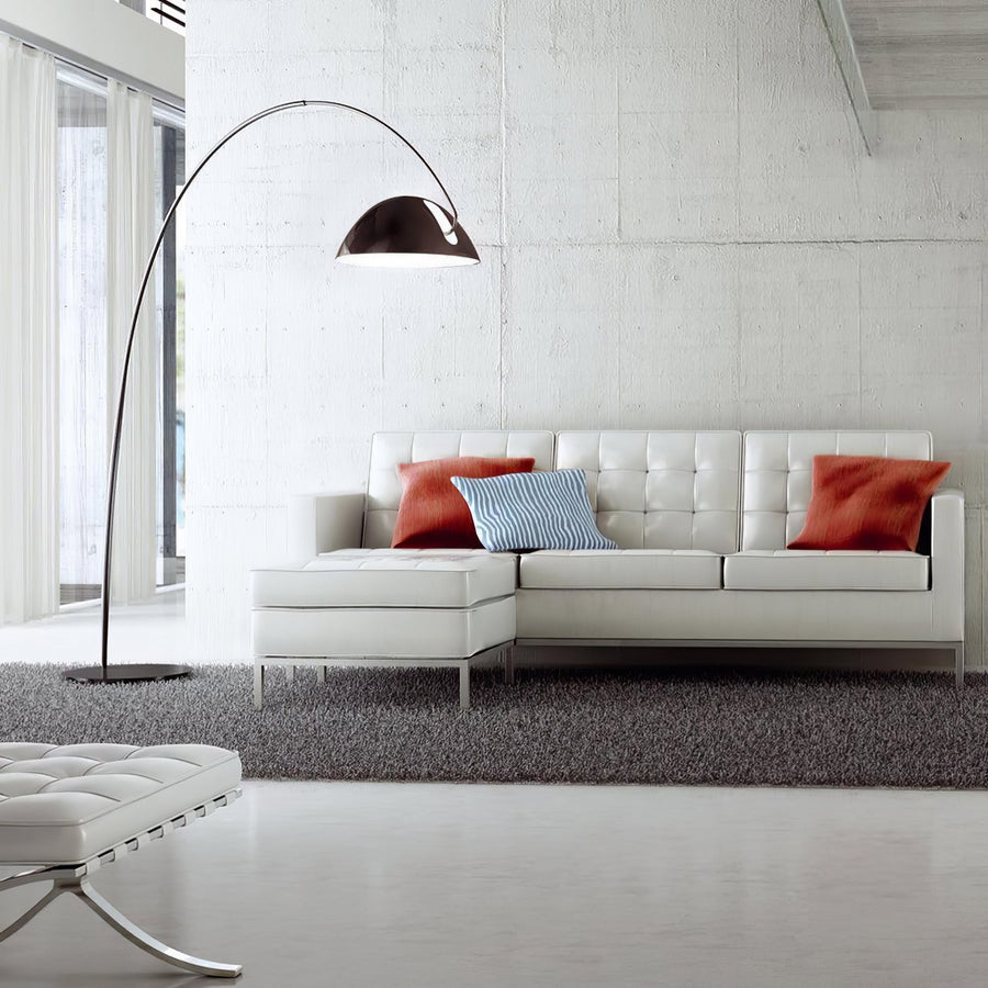 Arc Floor Lamp with Adjustable Shade-Lighting > Floor Lamps-casanuva-casanuva