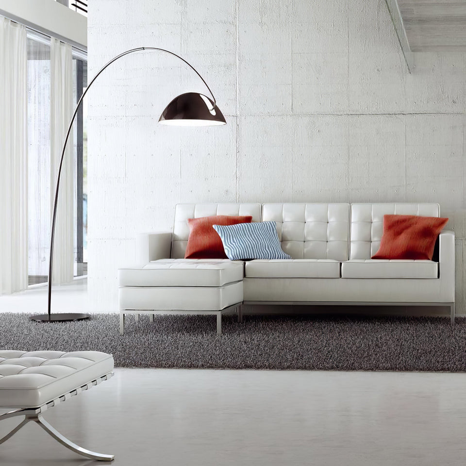 Arc Floor Lamp with Adjustable Shade-Lighting > Floor Lamps-casanuva-casanuva