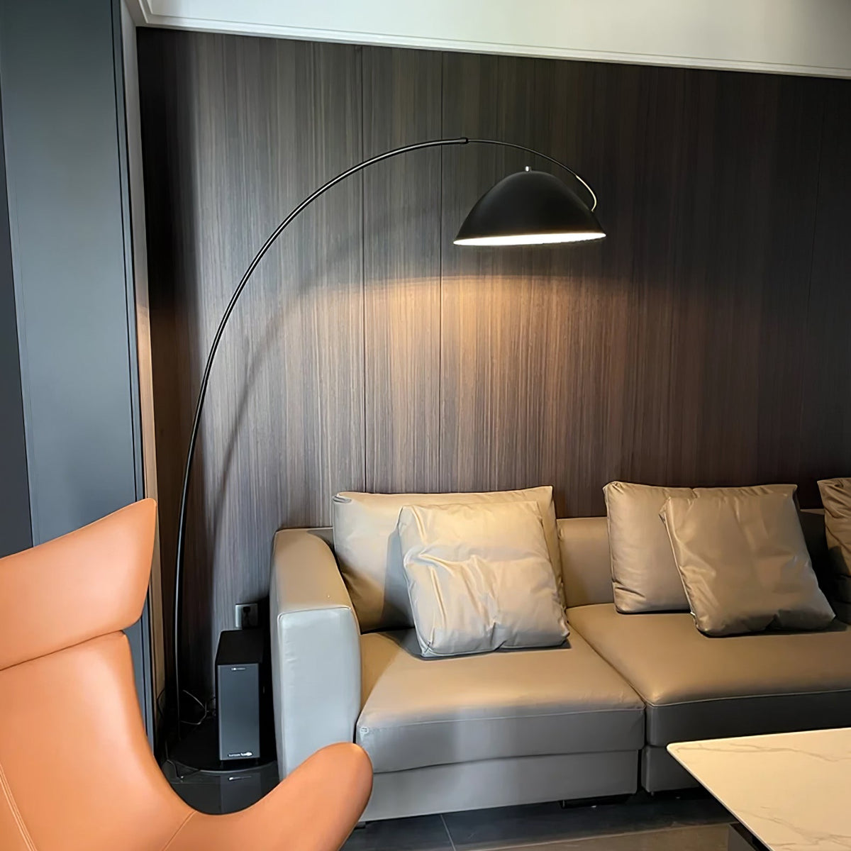 Arc Floor Lamp with Adjustable Shade-Lighting > Floor Lamps-casanuva-casanuva