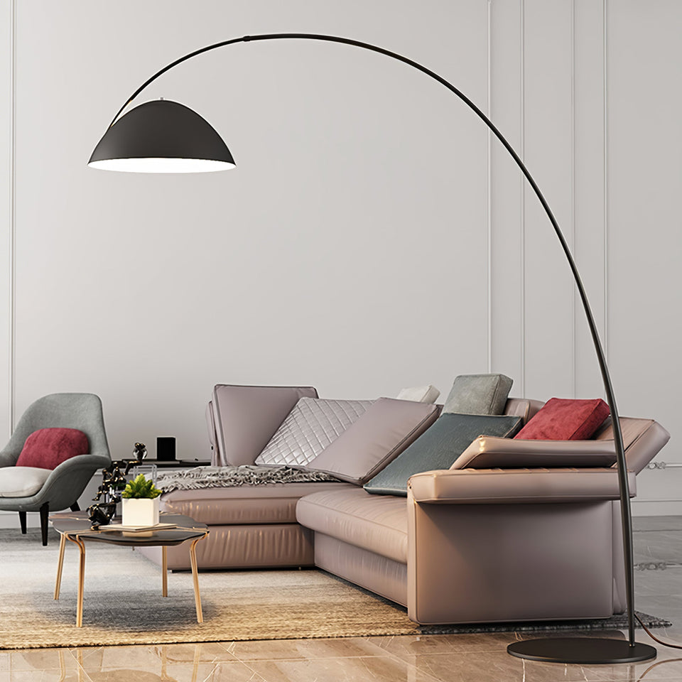 Arc Floor Lamp with Adjustable Shade-Lighting > Floor Lamps-casanuva-casanuva