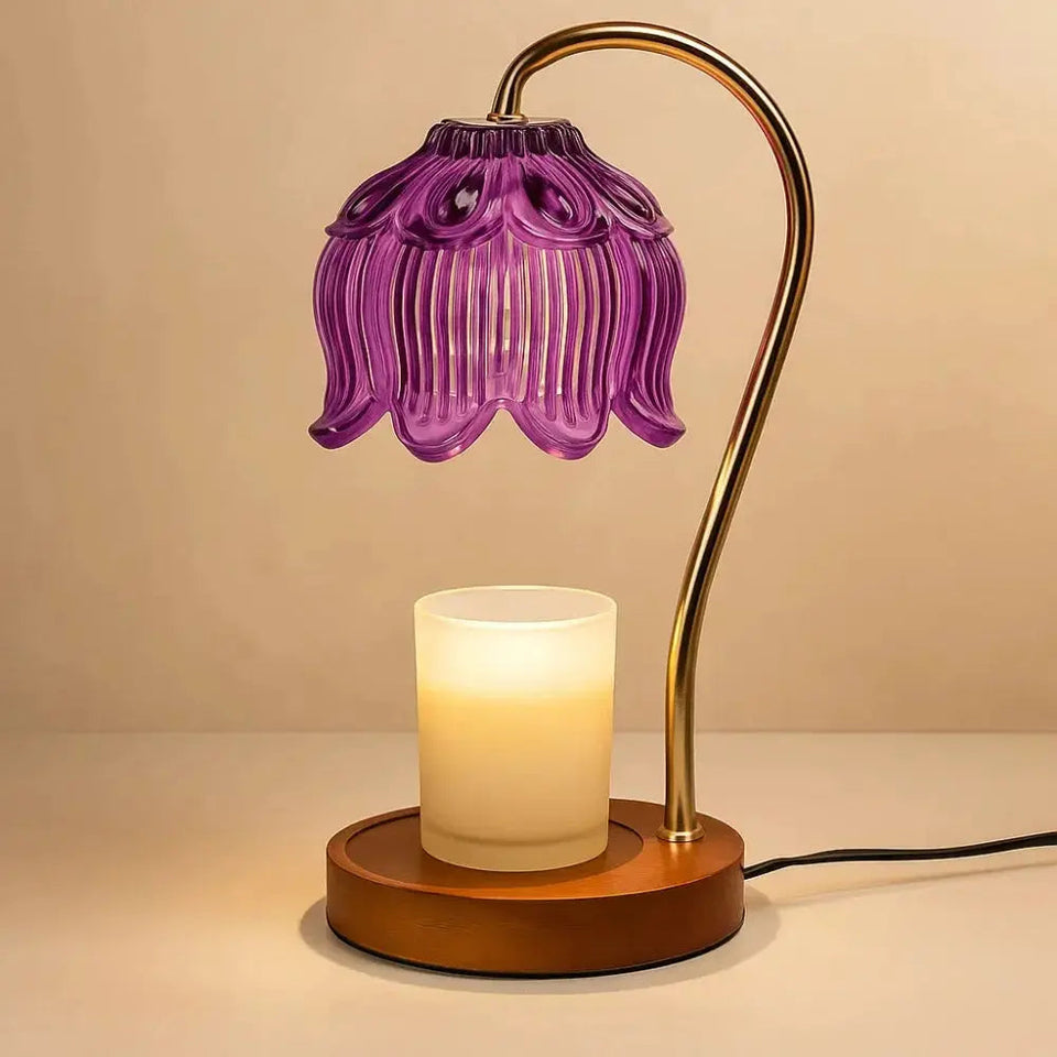 Aromatherapy Candle Warmer Lamp with Fragrance-Home Decor > Decorative Accessories-casanuva-Purple-Warm Wit (Gradatie)-casanuva