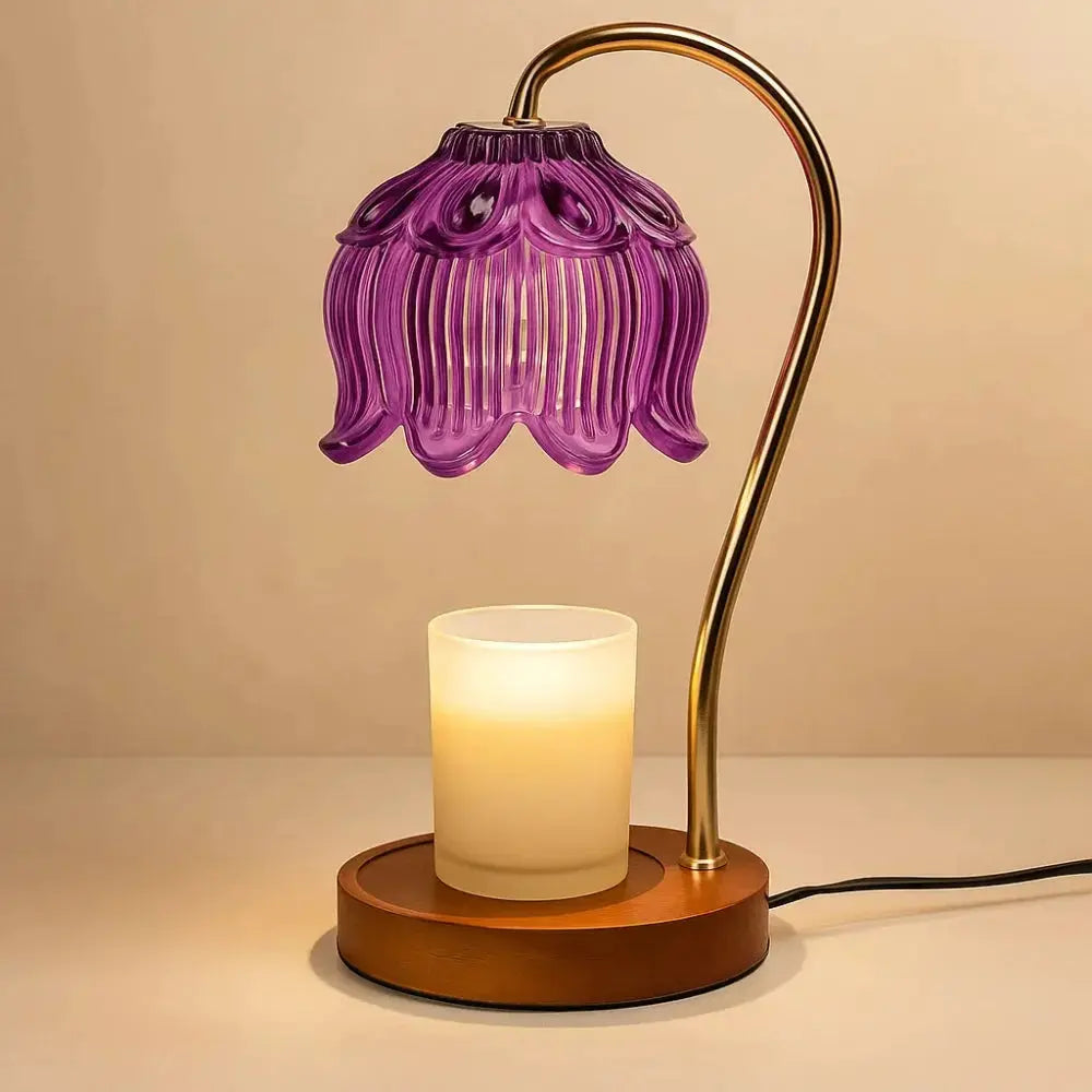Aromatherapy Candle Warmer Lamp with Fragrance-Home Decor > Decorative Accessories-casanuva-Purple-Warm Wit (Gradatie)-casanuva