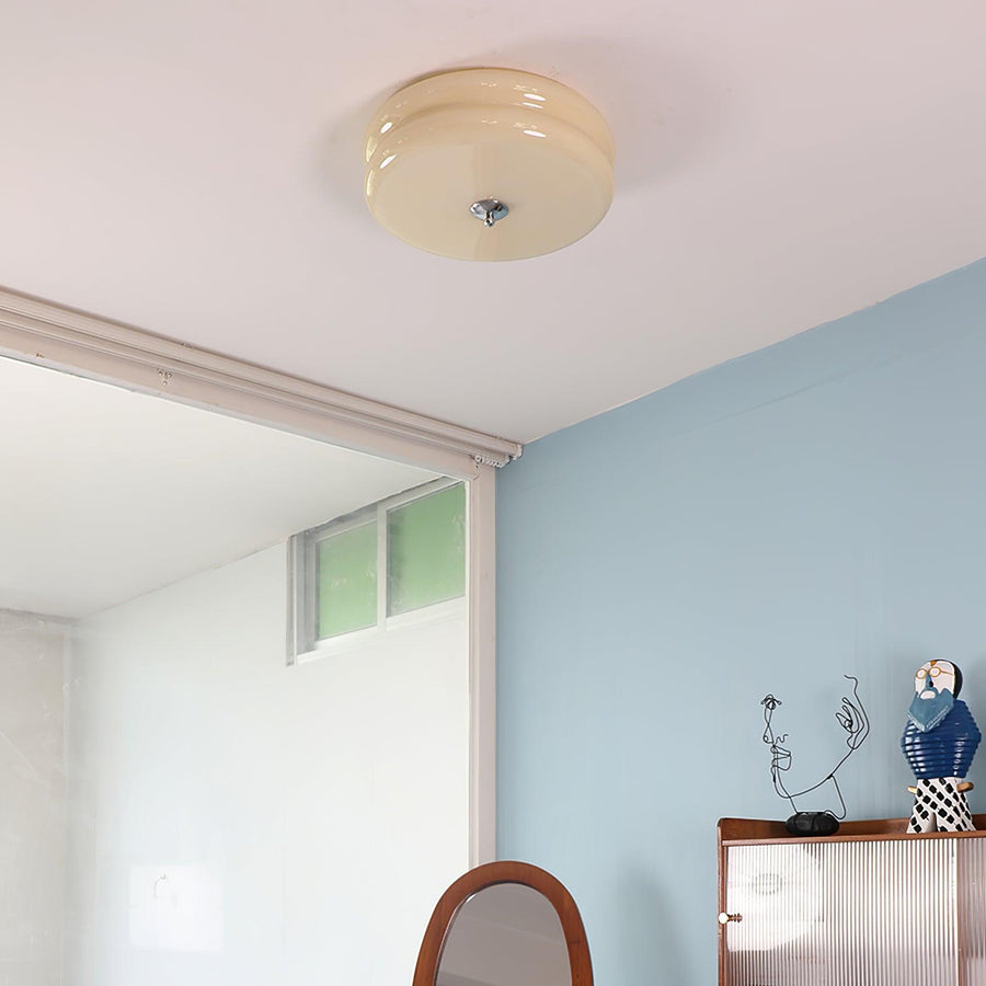 Art Deco Cream Cake Ceiling Light-Lighting > Ceiling Lights-casanuva-casanuva