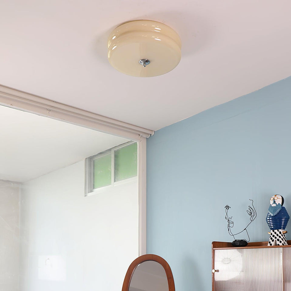 Art Deco Cream Cake Ceiling Light-Lighting > Ceiling Lights-casanuva-casanuva