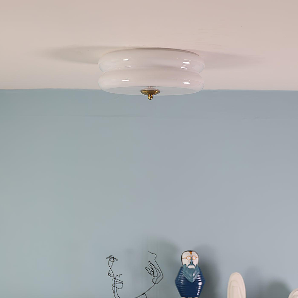 Art Deco Cream Cake Ceiling Light-Lighting > Ceiling Lights-casanuva-casanuva
