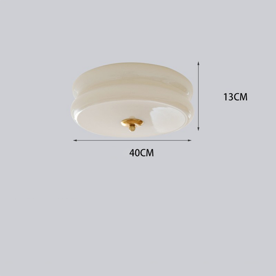 Art Deco Cream Cake Ceiling Light-Lighting > Ceiling Lights-casanuva-casanuva
