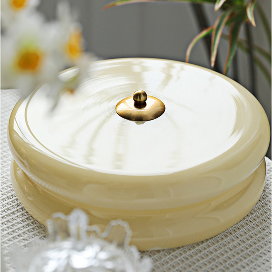Art Deco Cream Cake Ceiling Light-Lighting > Ceiling Lights-casanuva-casanuva