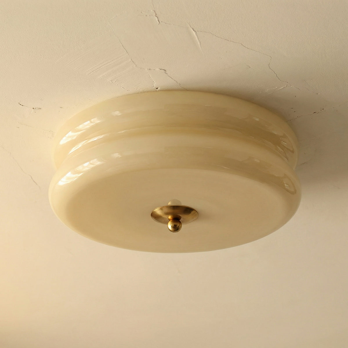 Art Deco Cream Cake Ceiling Light-Lighting > Ceiling Lights-casanuva-casanuva