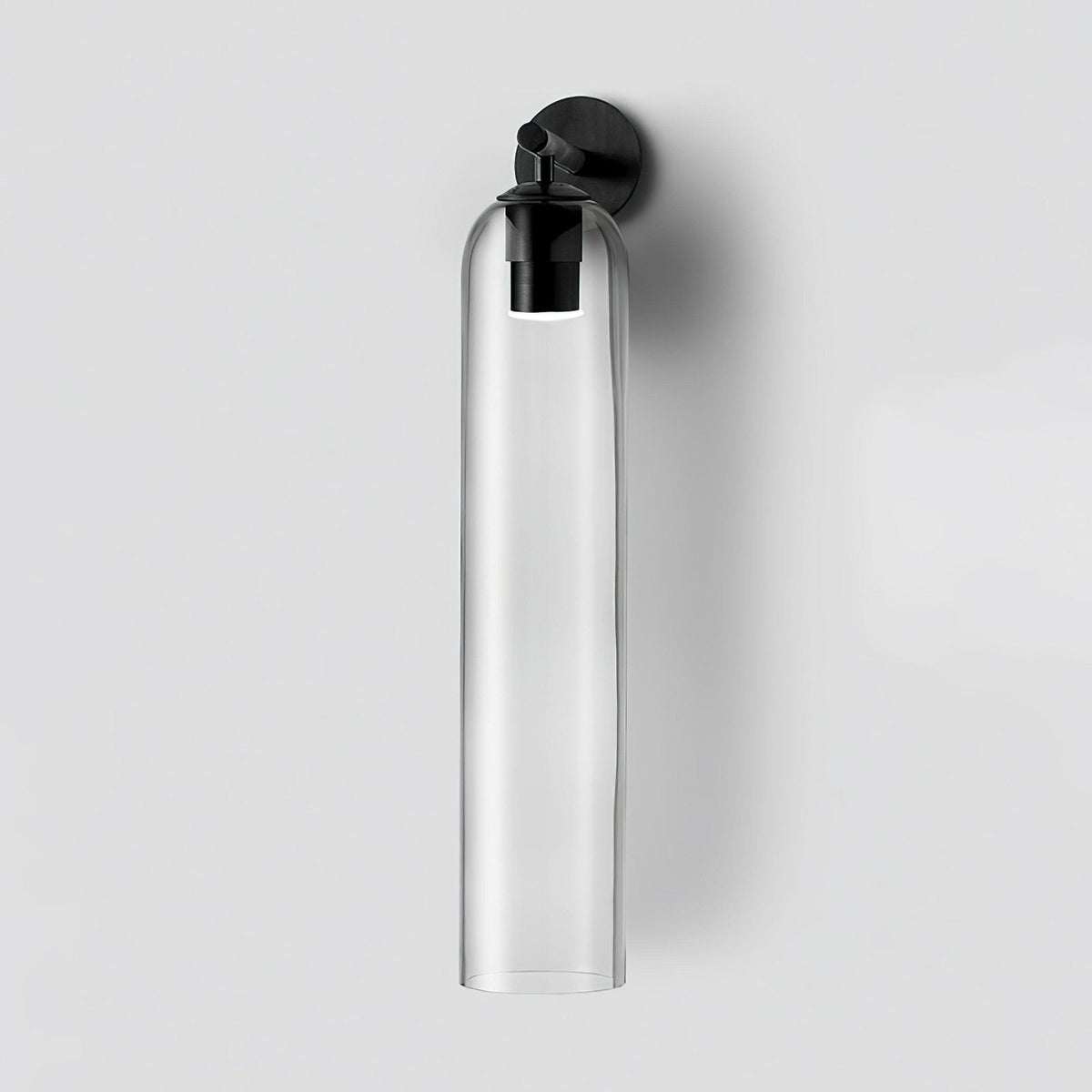 Art Glass Wall Sconce-Lighting > Wall Lights-casanuva-10cmx48cm-Black-Clear-casanuva