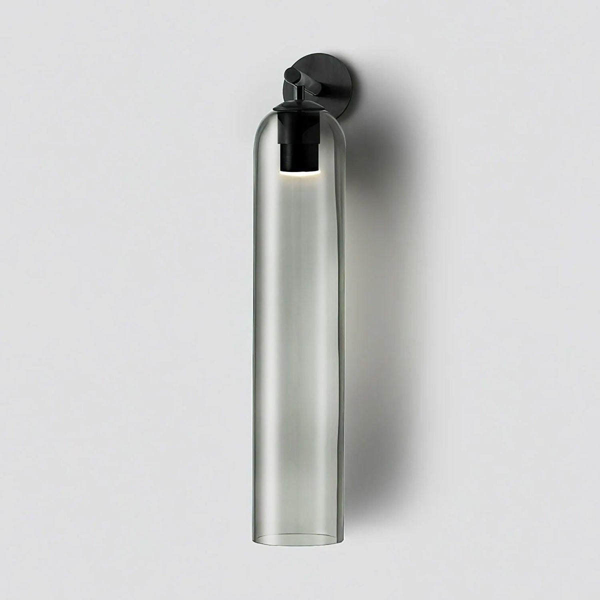 Art Glass Wall Sconce-Lighting > Wall Lights-casanuva-10cmx48cm-Black-Smoke Gray-casanuva
