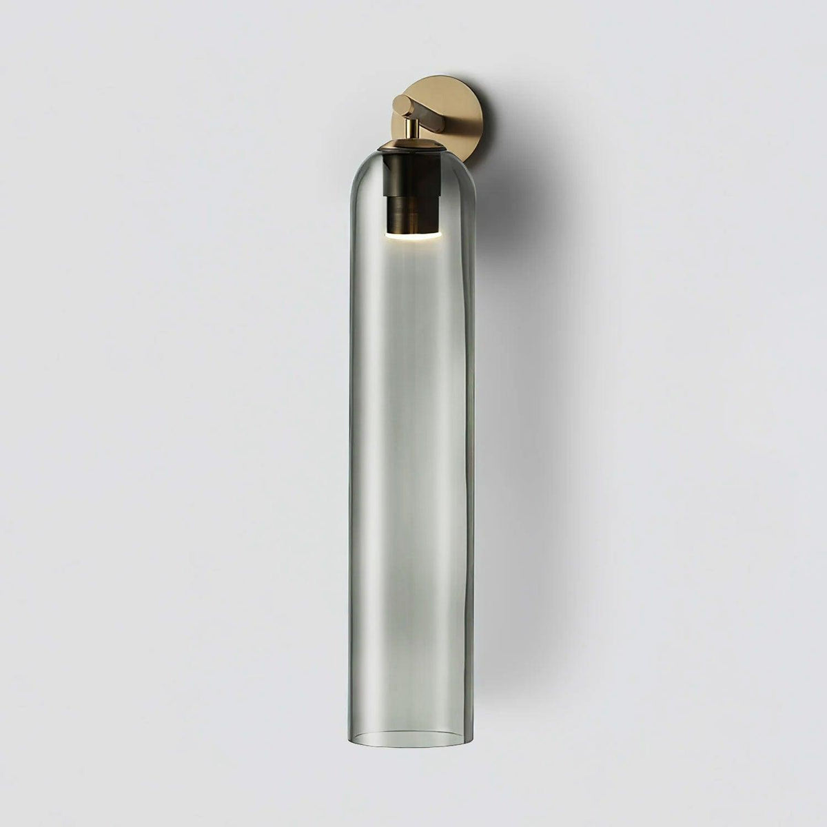 Art Glass Wall Sconce-Lighting > Wall Lights-casanuva-10cmx48cm-Gold-Smoke Gray-casanuva