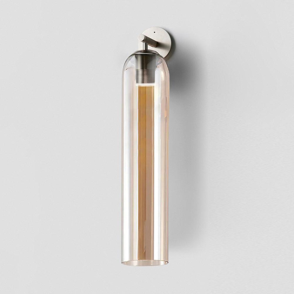 Art Glass Wall Sconce-Lighting > Wall Lights-casanuva-10cmx48cm-Sand Nickel-Amber-casanuva