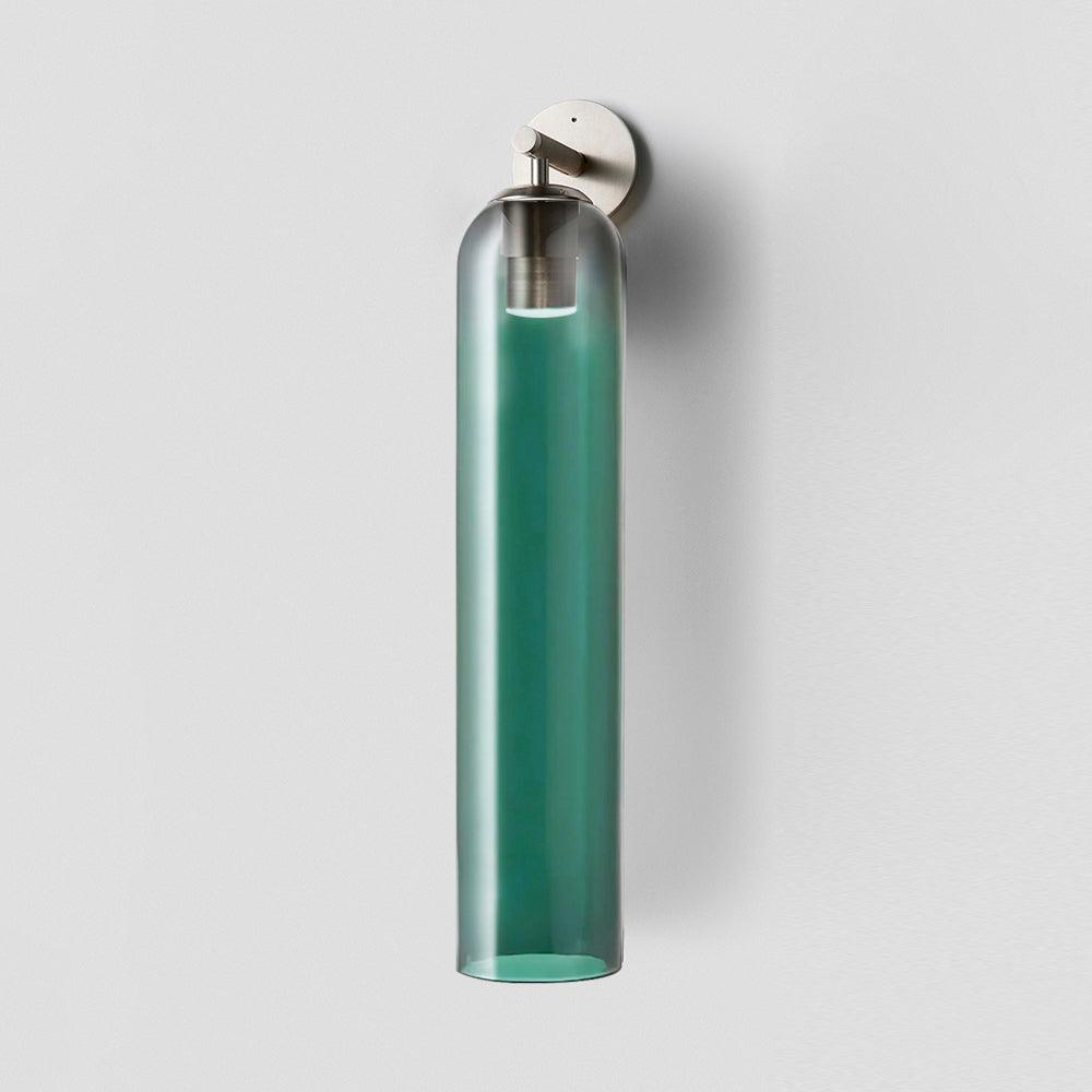 Art Glass Wall Sconce-Lighting > Wall Lights-casanuva-10cmx48cm-Sand Nickel-Green-casanuva