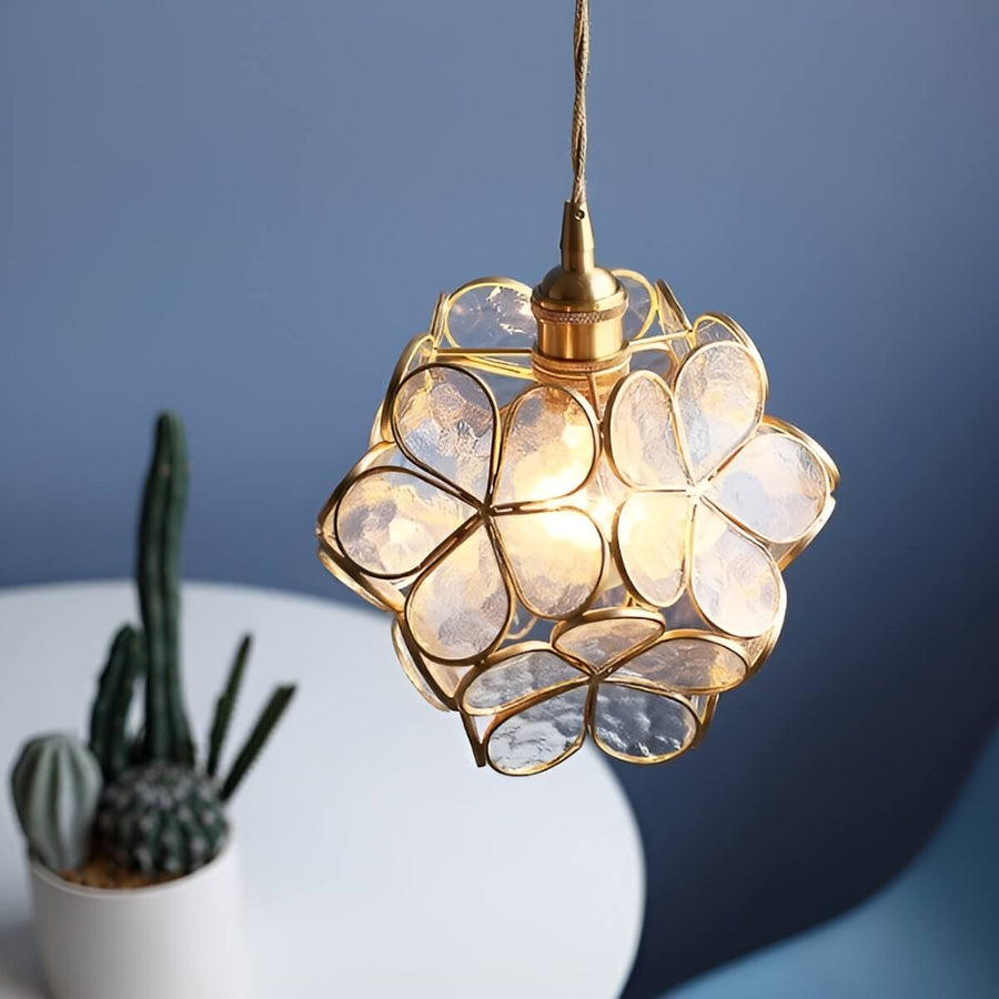 Art Nouveau Glass Pendant Lamp for Bedroom Lighting-Lighting > Chandeliers & Pendant Lights-casanuva-casanuva