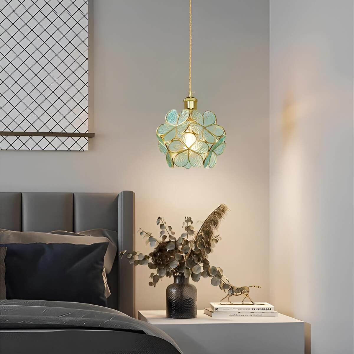 Art Nouveau Glass Pendant Lamp for Bedroom Lighting-Lighting > Chandeliers & Pendant Lights-casanuva-casanuva