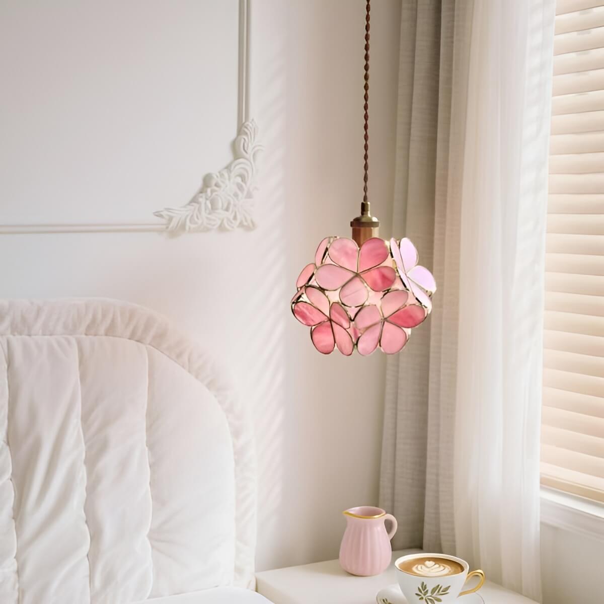 Art Nouveau Glass Pendant Lamp for Bedroom Lighting-Lighting > Chandeliers & Pendant Lights-casanuva-casanuva