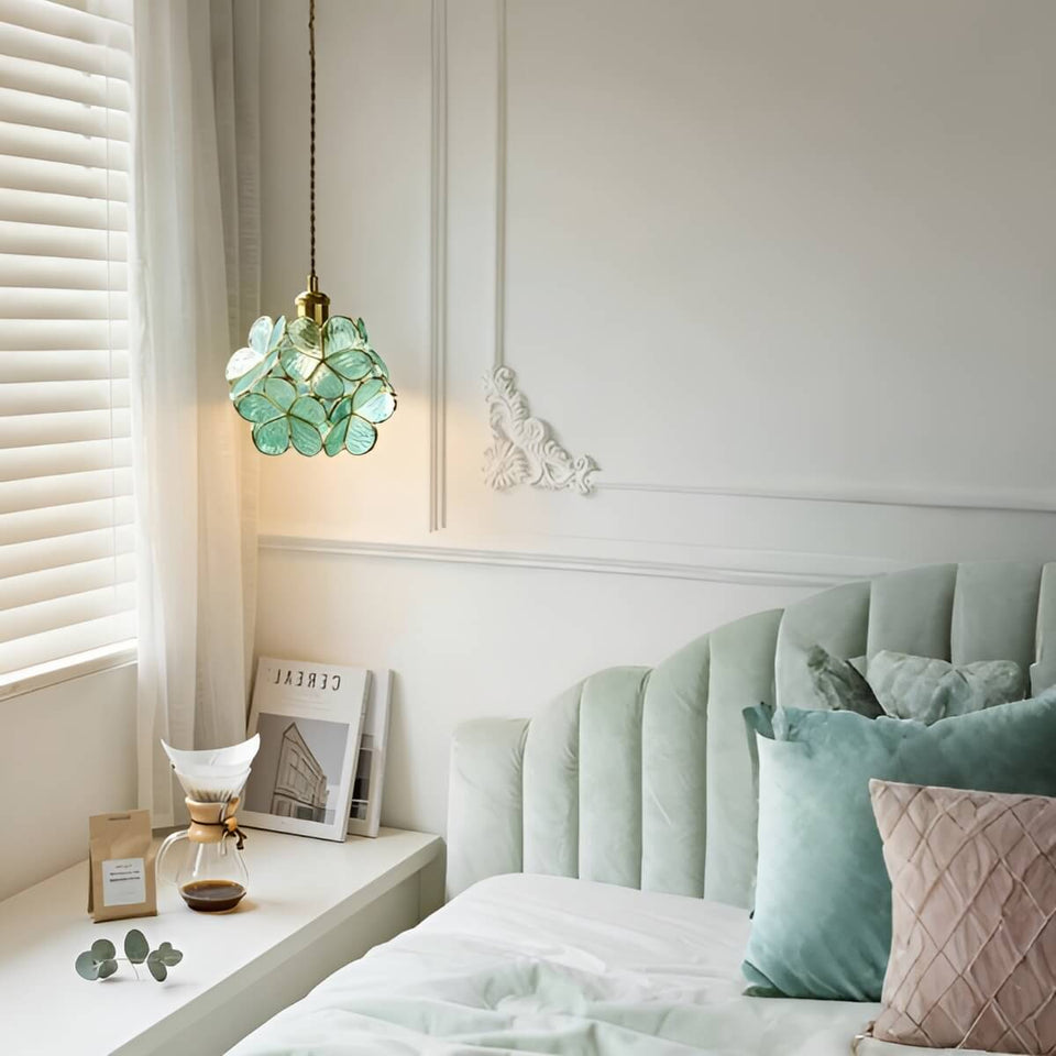 Art Nouveau Glass Pendant Lamp for Bedroom Lighting-Lighting > Chandeliers & Pendant Lights-casanuva-casanuva