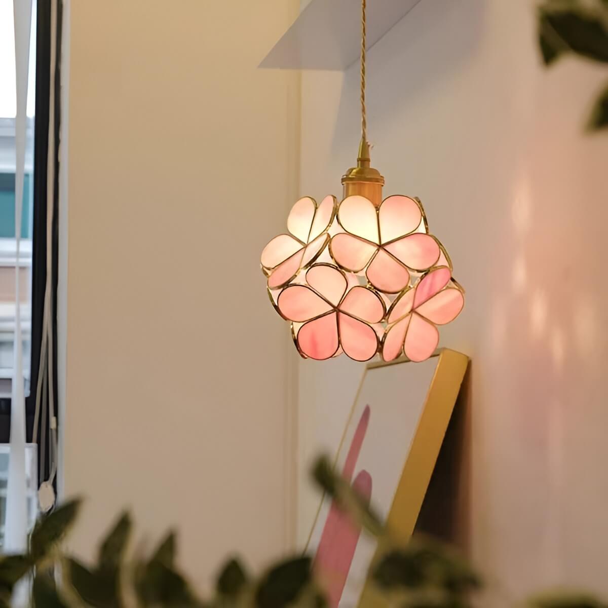 Art Nouveau Glass Pendant Lamp for Bedroom Lighting-Lighting > Chandeliers & Pendant Lights-casanuva-casanuva