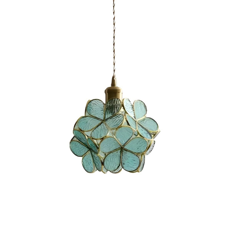 Art Nouveau Glass Pendant Lamp for Bedroom Lighting-Lighting > Chandeliers & Pendant Lights-casanuva-Blue-casanuva