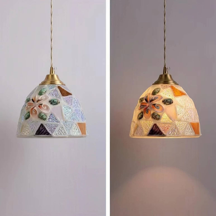 Art Nouveau Stained Glass Pendant Light-Lighting > Chandeliers & Pendant Lights-casanuva-casanuva