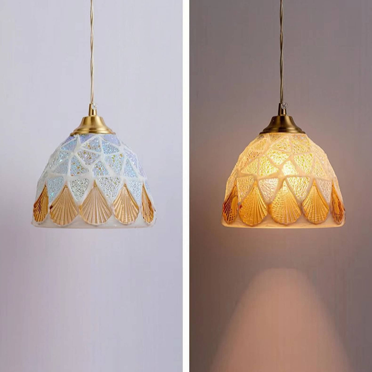 Art Nouveau Stained Glass Pendant Light-Lighting > Chandeliers & Pendant Lights-casanuva-casanuva