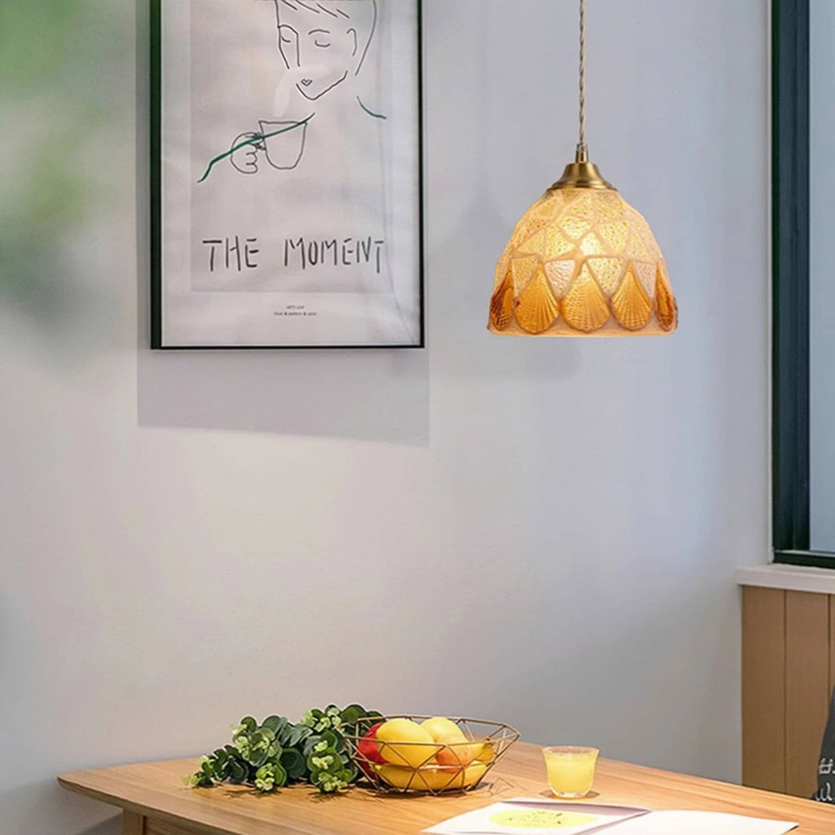 Art Nouveau Stained Glass Pendant Light-Lighting > Chandeliers & Pendant Lights-casanuva-casanuva