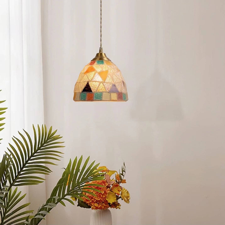 Art Nouveau Stained Glass Pendant Light-Lighting > Chandeliers & Pendant Lights-casanuva-casanuva