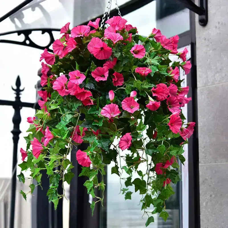 Artificial Wisteria Floral Arrangement No Maintenance-Home Decor > Decorative Accessories-casanuva-Pink-casanuva
