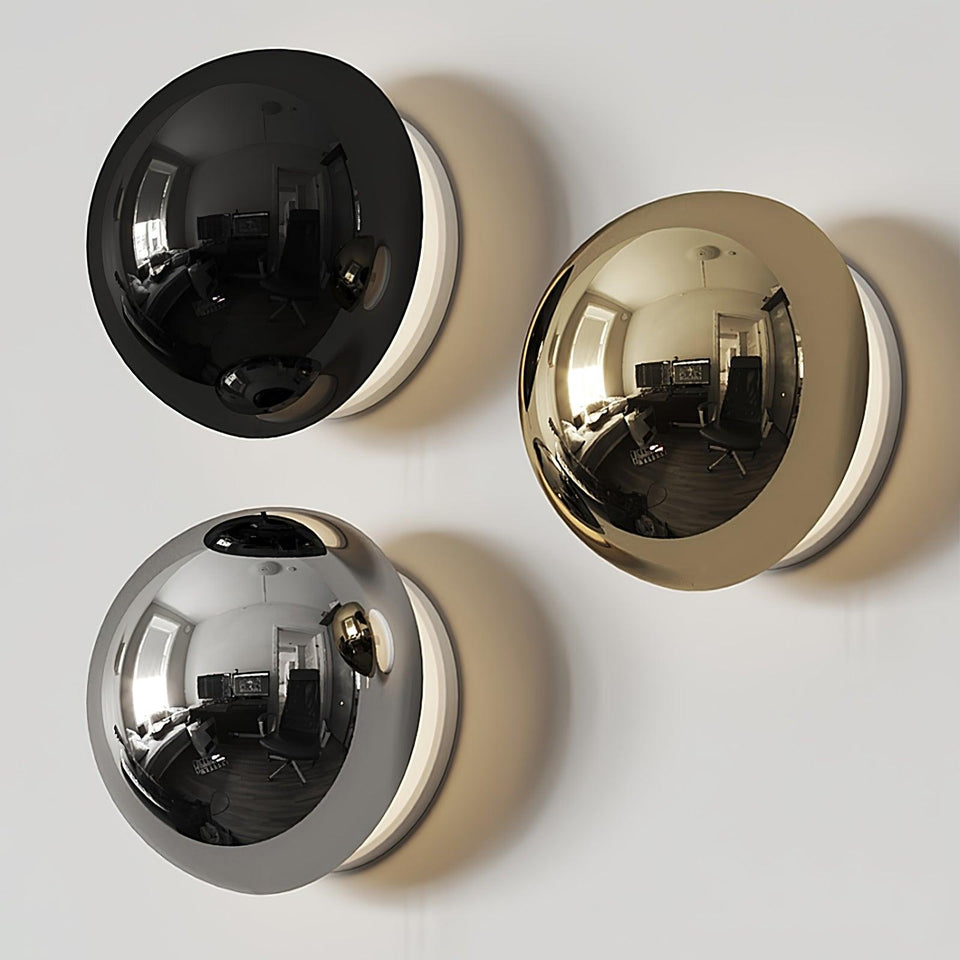 Aurum Sphere Wall Sconce Light-Lighting > Wall Lights-casanuva-casanuva