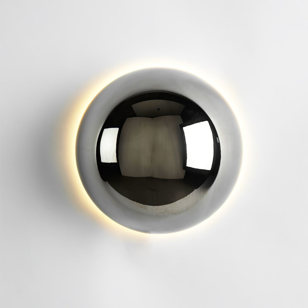 Aurum Sphere Wall Sconce Light-Lighting > Wall Lights-casanuva-16cmx10cm-Chrome-Warm Light-casanuva