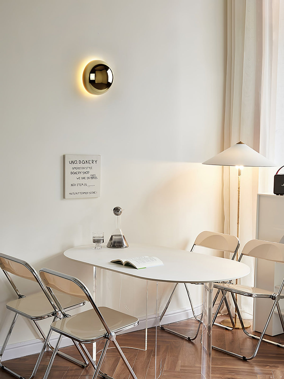 Aurum Sphere Wall Sconce Light-Lighting > Wall Lights-casanuva-casanuva