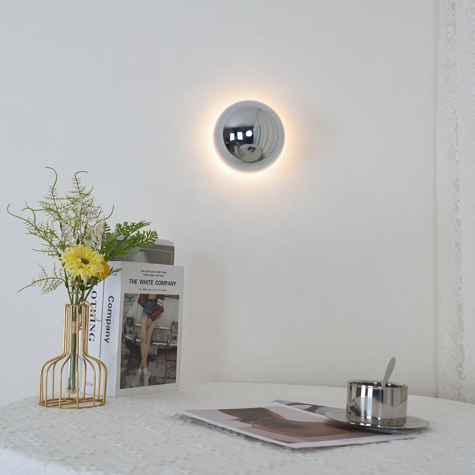 Aurum Sphere Wall Sconce Light-Lighting > Wall Lights-casanuva-casanuva