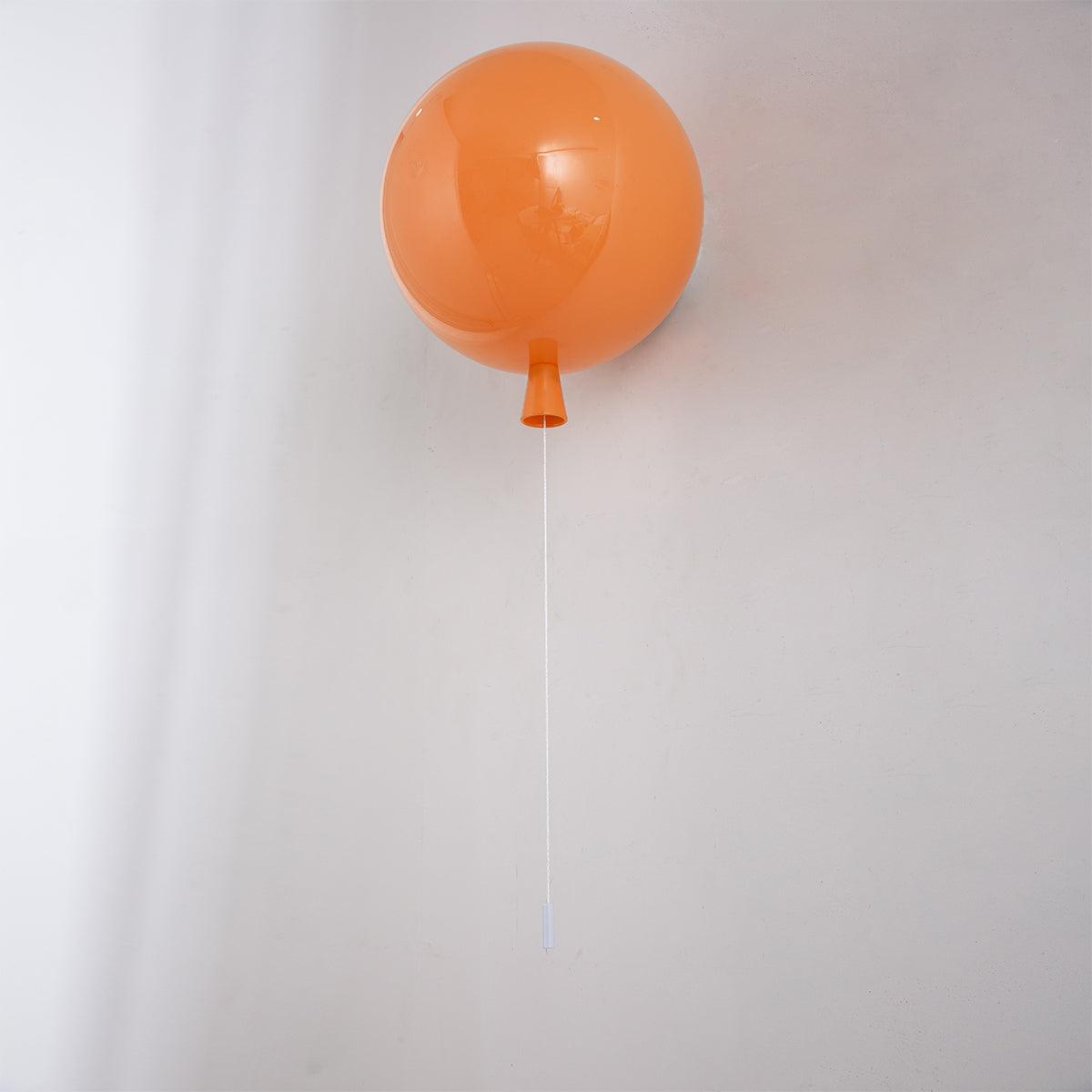 Balloon LED Wall Light-Lighting > Wall Lights-casanuva-9.8" / Dia 25cm-Orange-casanuva
